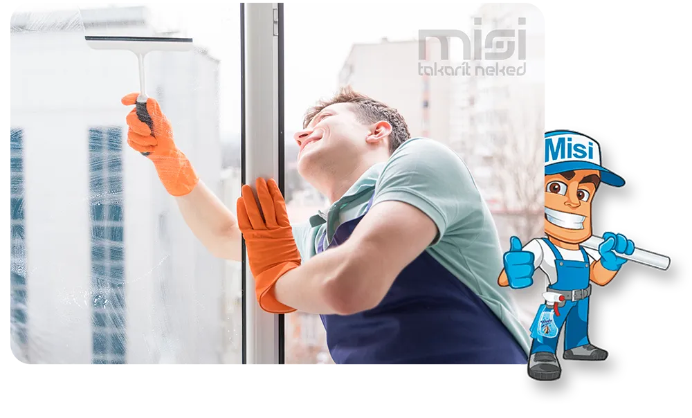 Misi Takarít Neked - Ablaktisztítás